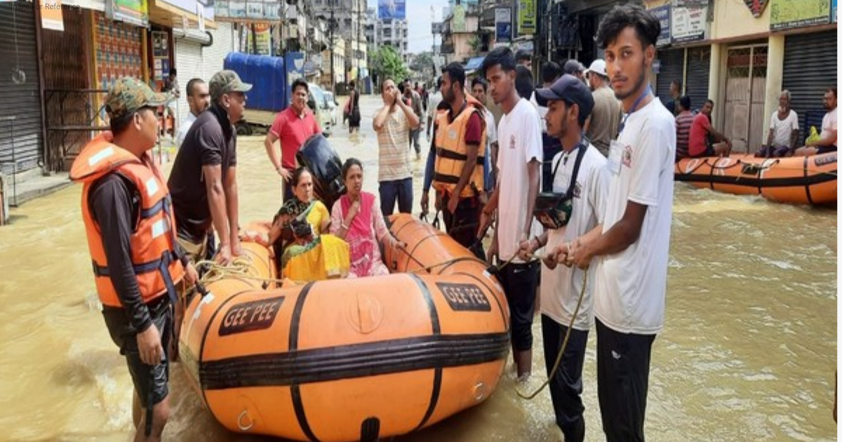 Assam flood: Cachar district admin rescues nine months pregnant woman from Silchar